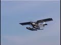 extreme short take off from water in float plane