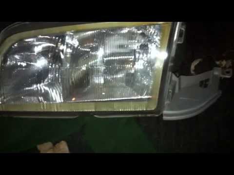 Mercedes w202 ,w124 headlight lens replacement
