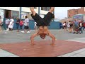 Front Flips over people @ venice breakdancing flipping show