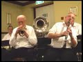taken at the priory, scorton, lancashire on the occasion of roy davies's birthday, the quayside hot stompers play 