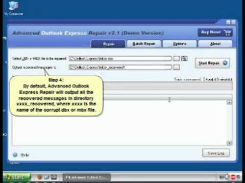 how to repair dbx file in outlook express