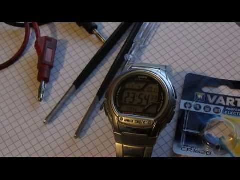 how to replace the battery on casio wv-58a