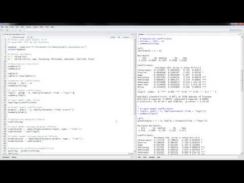 how to perform a logistic regression in r