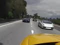Lamborghinis on the freeway Lamborghinis on the freeway