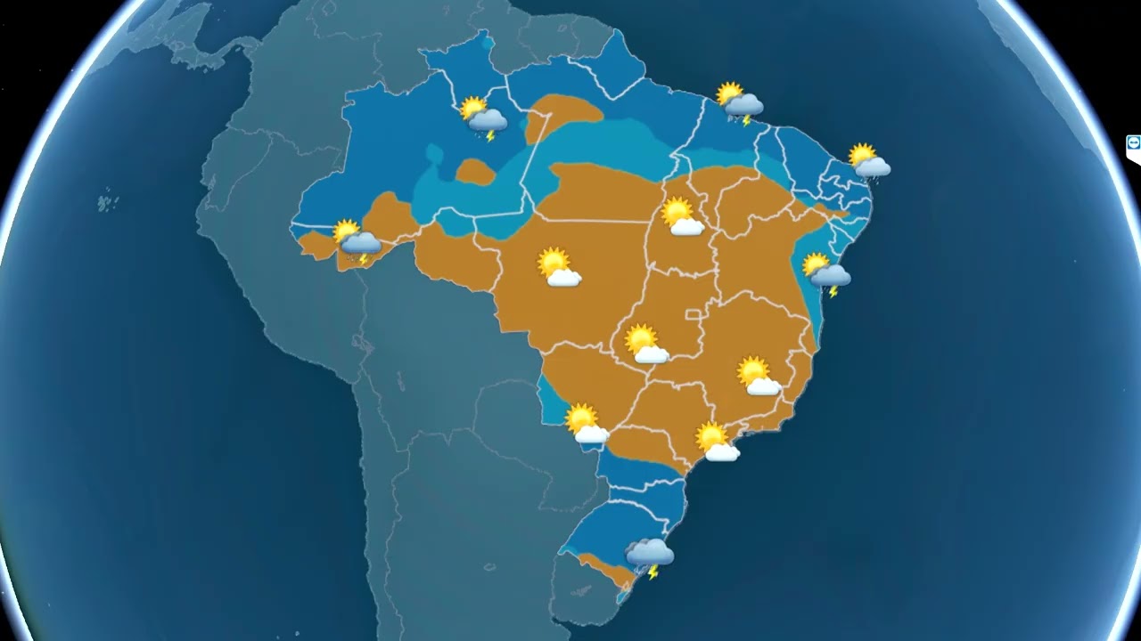 Sábado de tempo chuvoso no Sul do Brasil  | 02/05/2026