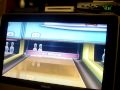 chris and mike doing some wii bowling. this is like a 360, but since it's just chris and mike they do wii bowling instead.
