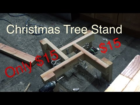 how to stand a christmas tree