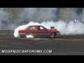 Blown VK Commodore CMY355 FINALS Burnout at Springnats 2011