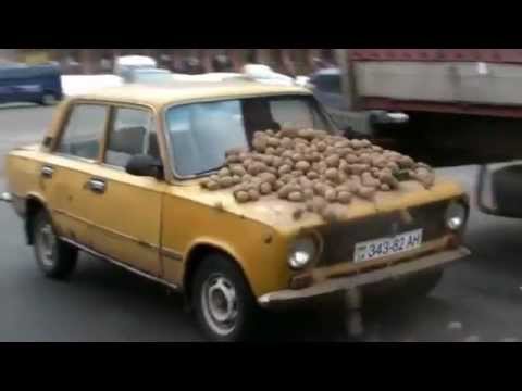 Funny Car Crash In Ukraine