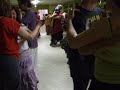 eric theze (bandoneon) and wouter vandenabeele (violin) playing for the dancers at damada festival, france 8.5.08.
