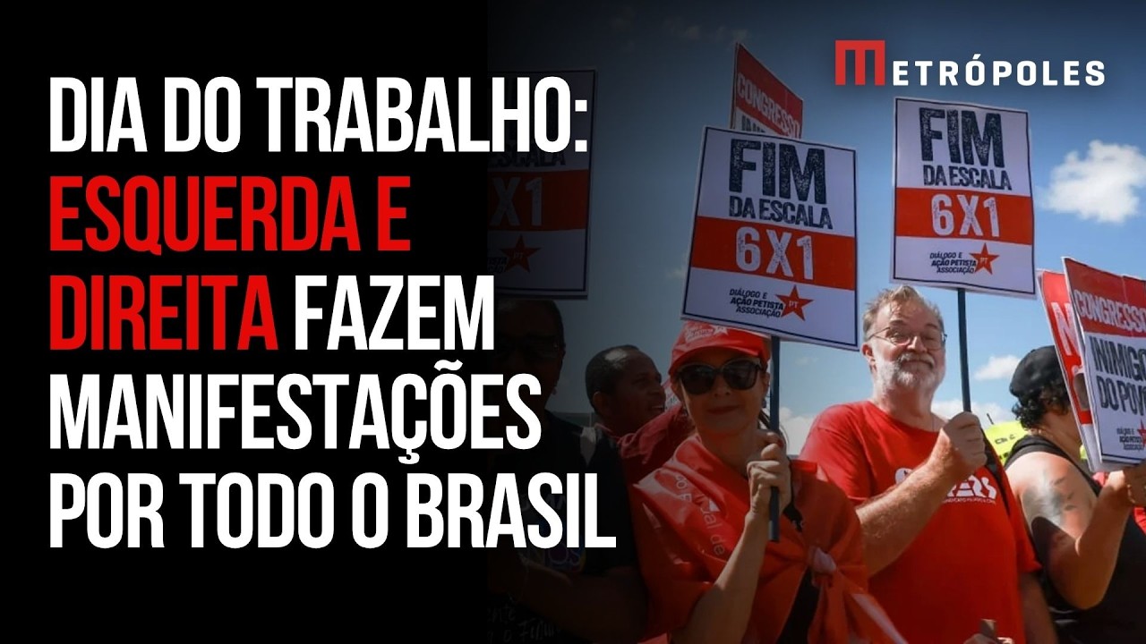 Dia do Trabalho tem manifestações em todo Brasil pelo fim da 6×1