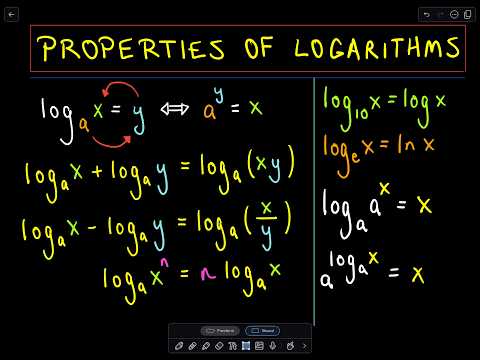 patrickJMT - Properties of Logarithms - Everything you need to know about logarithms ! For more free math videos, visit http://PatrickJMT.com.