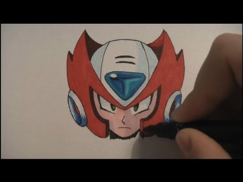 how to draw megaman x zero