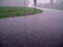 Hailstorm in Scottsville.
