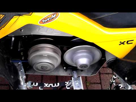 how to change belt on can am renegade