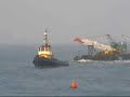 Brixham Arrival Of 80 Tonne Floating Crane