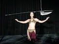 Slave Leia dances with Vibro Axe at Celebration 4
