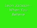 Leon Jackson - When You Believe [Sped Up]