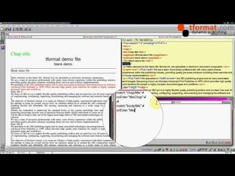 Basics of Arbortext APP (3B2) XML context control streams