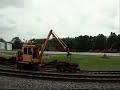 Crane Picking Up New Ties On The BNSF Peoria Sub