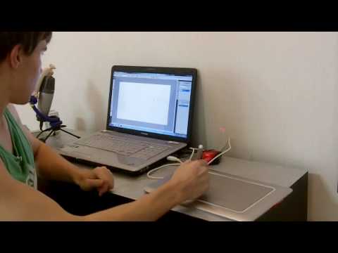 wacom tablet - My girlfriend just bought me a new wacom bamboo fun tablet! Here is my hastily put together review :) More about the Wacom Bamboo Fun here: http://www.wacom....