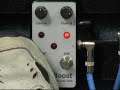 Fantastic 2 channel boost pedal. Using a grosh strat with Lollar blackface pickups, Tim pedal, dual showman reverb amp, ev force 12 speakers, zendrive se