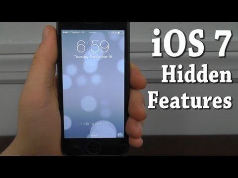 Features - Watch this video to see the best Hidden iOS 7 Features. Including over 10 Hidden Features, Tips, and Tricks in iOS 7. iOS 7 Features Guide: http://youtu.be/e...