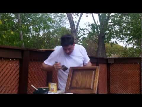 how to apply dye stain