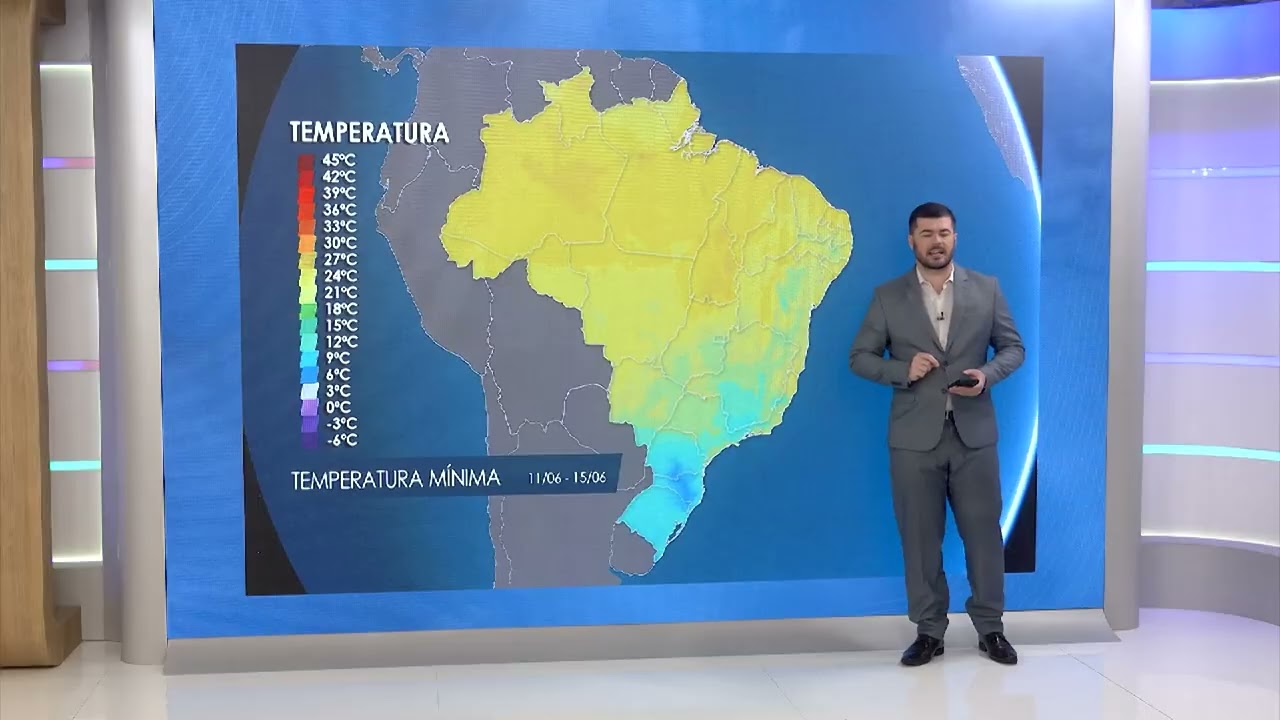 Frente fria muda o clima e reforça alerta para o campo | Previsão do tempo | 24h