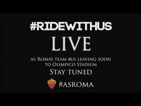 WATCH LIVE: The #ASRoma team bus leaving to Olimpico Stadium #Roma360