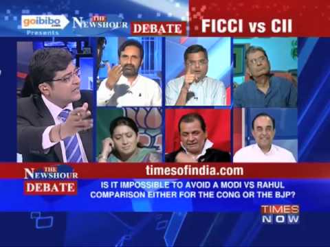newshour - In a debate moderated by TIMES NOW's Editor-in-Chief Arnab Goswami, panelists -- Smriti Irani, Vice President & MP, Rajya Sabha, BJP; Sankarshan Thakur, Rovi...