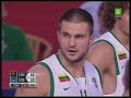 Linas Kleiza flagrant foul on Necas Linas Kleiza flagrant foul on Necas