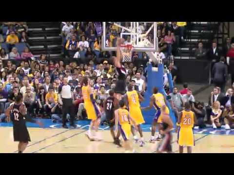 Ronnie Price to Meyers Leonard Alley Oop Dunk