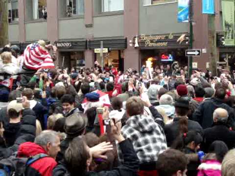 Olympic Torch Relay in Yaletown