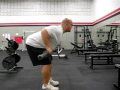 2010-05-26 | BENT OVER ROW ~> Athlete performs a rowing exercise using a barbell from a bent over postion. ... weightlifting ... ()