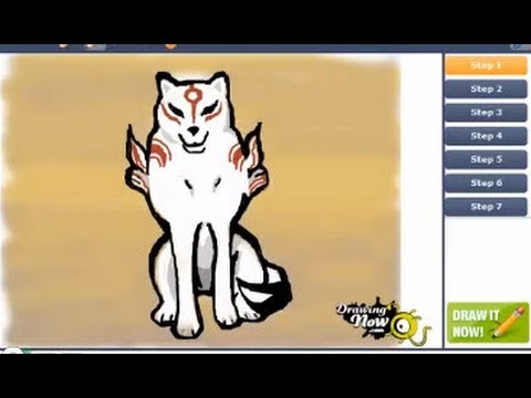 how to draw okami amaterasu