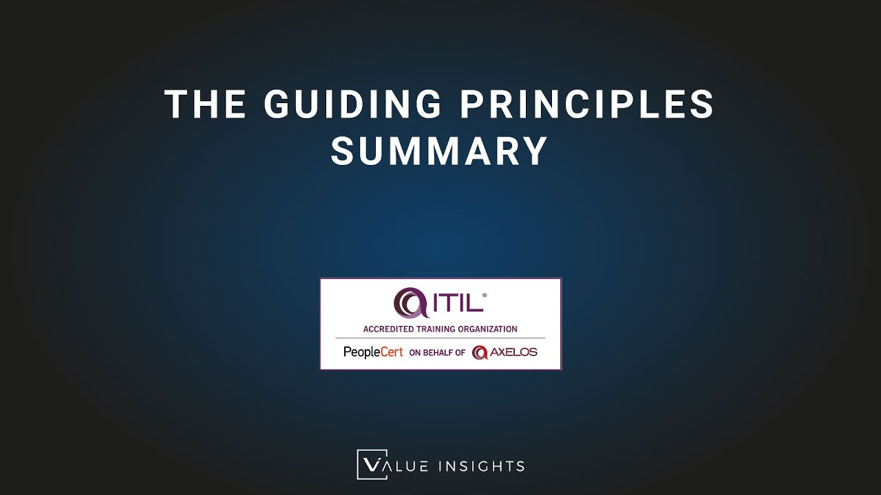 The Guiding Principles Summary