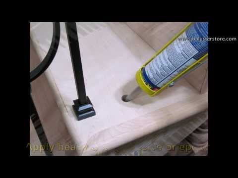 how to fasten iron balusters