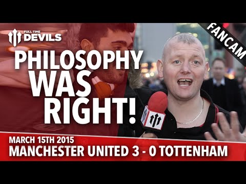 Philosophy Was Right! | Manchester United 3 Tottenham 0 | FANCAM