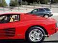 Ferrari Testarossa On The Freeway