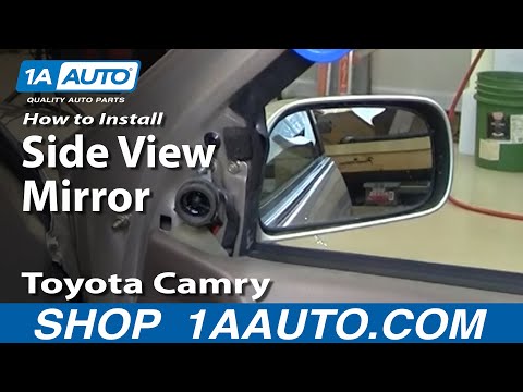 How To Install Replace Broken Side Rear View Mirror Toyota Camry 97-01 1AAuto.com