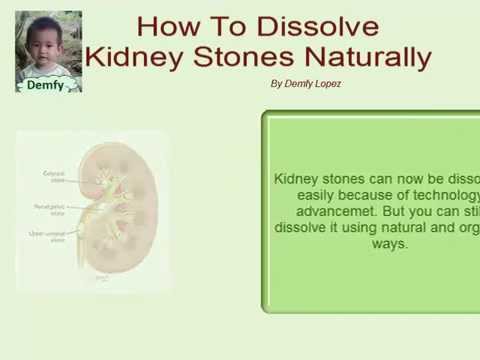 how to dissolve urinary stones