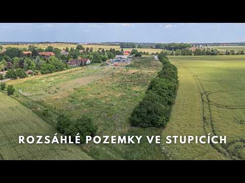 Video Prodej rozsáhlých pozemků v části obce Stupice