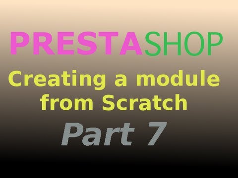 how to make a prestashop module