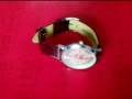videos de Man-made Scarlet Strap Quartz Wristwatch