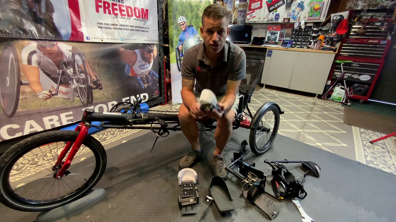 Adaptive Pedals for foot use on a trike