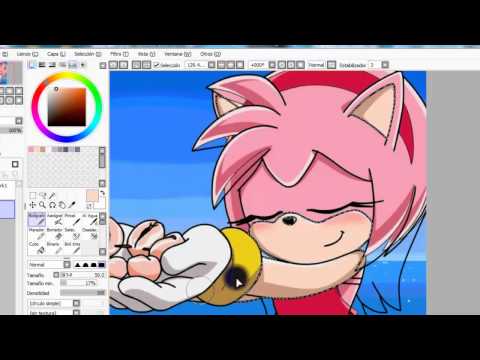 how to paint sonic