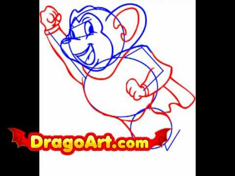 video-linktoworks-How to draw Mighty Mouse, step by step - YouTube