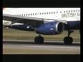 British Airways Airbus A319 Landing