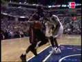 Jermaine O'neal Blocks Shaq